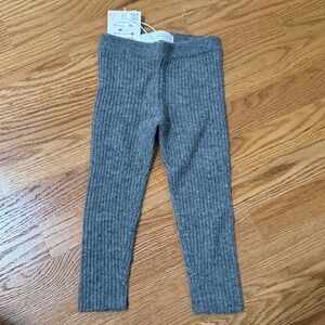 Zara 100%Cashmere Knit Leggings Pants Ribbed Size 1,5 ( 86 см)